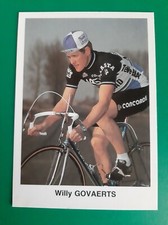 CYCLING cycling card WILLY GOVAERTS team MASTA TEVE BLAD 1983