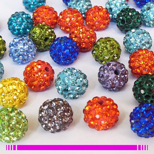 Lot perles shamballa pour - lot,