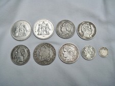 lot de de 9 pièces anciennes