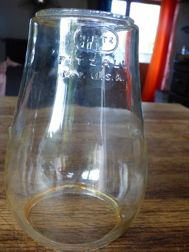 Rare verre pour lampe tempête - verre,