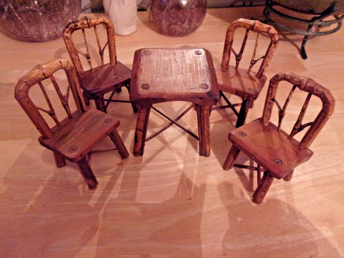 Meubles anciens bambou et - en,