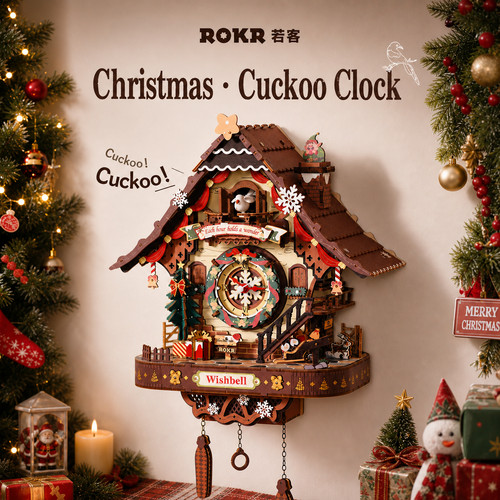 Rokr christmas cuckoo - christmas, clock