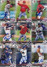 LOGAN WARMOTH SIGNED 2017 BOWMAN DRAFT PROSPECT ROOKIE CARD AUTO 