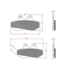 Plaquette de frein Brenta BR3017 Moto Maxi Scooter 50cc Gilera Piaggio Derbi