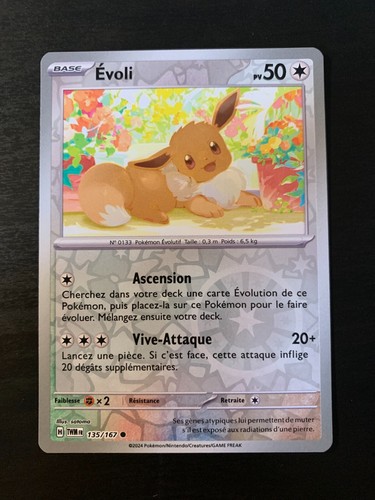 Carte pokémon reverse evoli - pokémon,