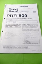 Manuel De Service Pour PIONEER PDR-509, ORIGINAL