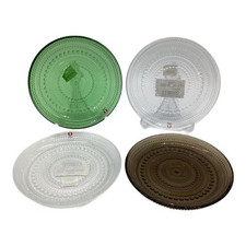 4 assiettes en verre Littala Kastehelmi 6,69 in (17 cm) iittala KASTEHELM