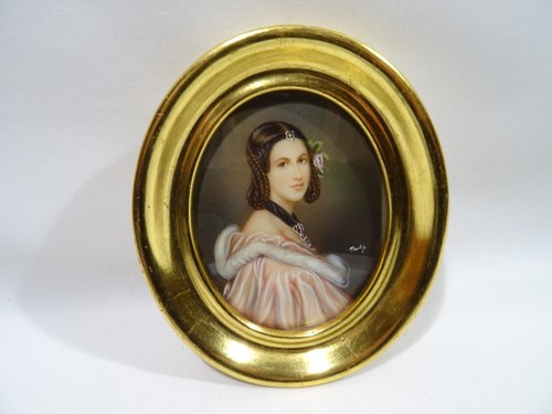 Ancienne peinture miniature - peinture,