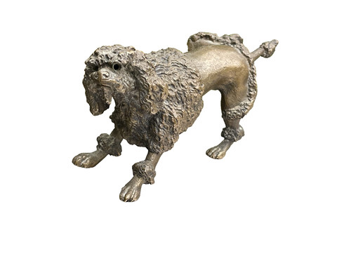 Bronze chien caniche - chien,
