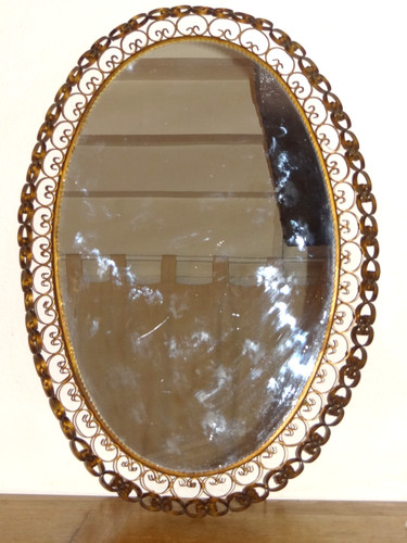 Beau grand miroir - grand, ovale