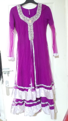 Robe longue violet - robe,