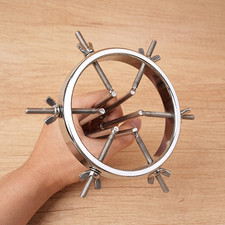 Métal Dilatateur Vaginal Spéculum Expender Fixation Sex Toys Soumissions Femmes