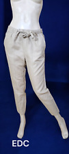 Edc par Esprit Taille 38 Superbe pantalon beige femme coton lin