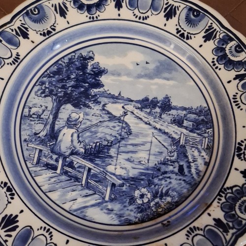 Delft blue assiette - blue,