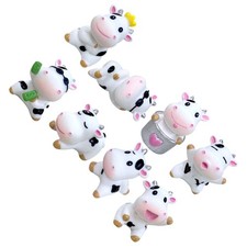  8 Pcs Vache Jardin Jouets Petites Vaches Figurine Miniature Figurines