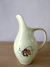 Pichet en faïence décor Poissons * Vintage 60'