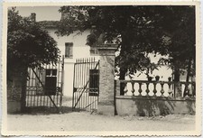 Entrance house garden portal - Old photo year. 1960
