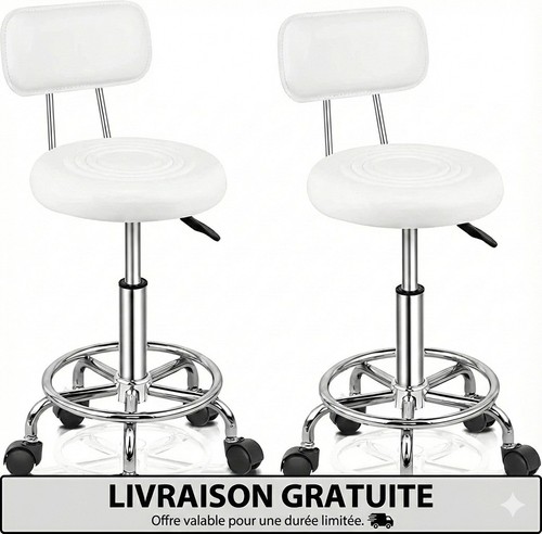 Lot tabourets bureau - lot, 2