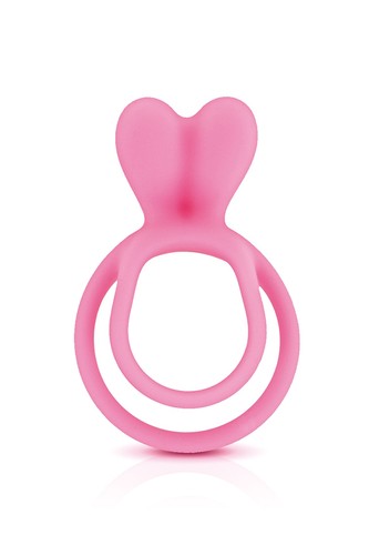 Double cockring rose glamy - rose,