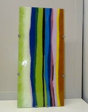 -LAMPE APPLIQUE VINTAGE IKEA GYLLEN VERRE ABSTRAIT Coloré déco XXe COLLECTION D