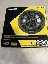 KICKER 48ESC65 6.5" Coaxial Speakers 230 Watts Pair