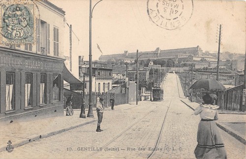 Cpa gentilly rue des - gentilly, /
