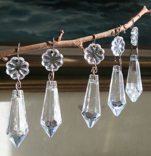 Vintage flower drop - 10, u-drop