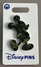Disney Pin 2025 Veteran's Day Mickey Mouse Military Camouflage OE