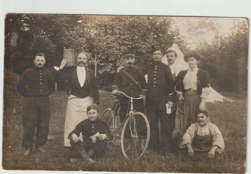 Carte photo piou cycliste - carte,