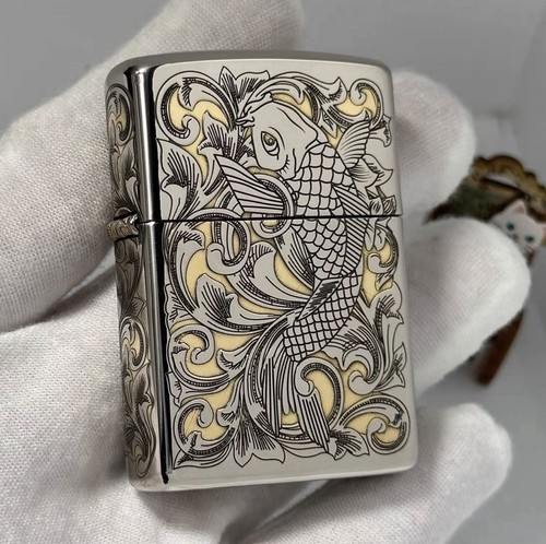 Rare zippo japanese koi fish - koi,
