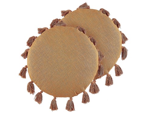 Lot coussins ronds à - 2,
