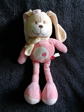 Doudou peluche lapin velours