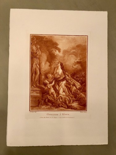 Gravure sanguine huet - sanguine,