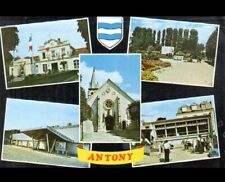 ANTONY (92) VELO SOLEX au BUREAU DE POSTE, THEATRE , MAIRIE , EGLISE en 1973