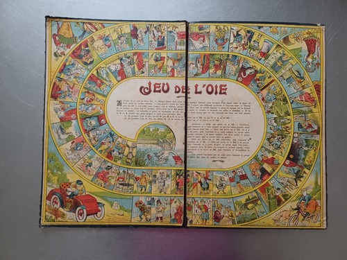 Plateau jeu oie - de, ancien