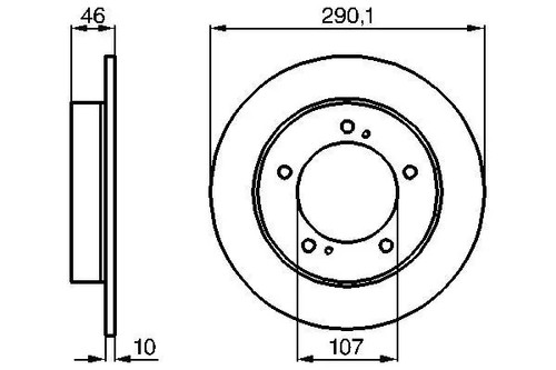 Disque frein plein - 2x, 986