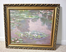Claude Monet Water Lilies Painting Giclee Fine Art Print Reproduction on Canvas 