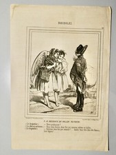 BEAUMONT EDOUARD DE (1821-1888)-ORIGINAL LITHO DU CHARIVARI-1850-FARIBOLES-N°34