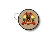 Porte cles clefs imprime chien