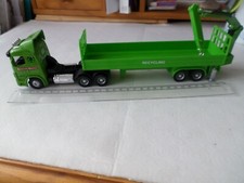 scania semi trailer model telescopic crane recycling - maisto