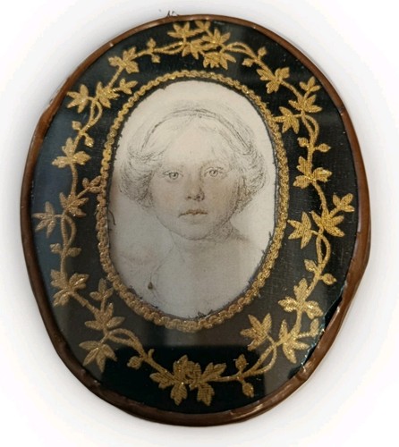 Cadre oval eglomise - oval, sous