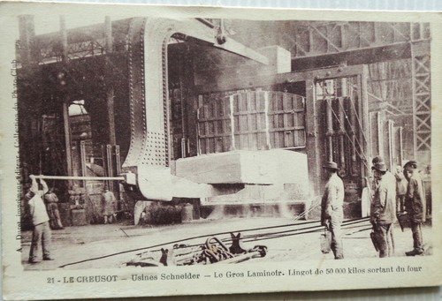 Creusot cpa usines - le,