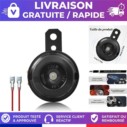Klaxon 12v universel - 12v,