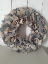 Couronne de Noël en tissu