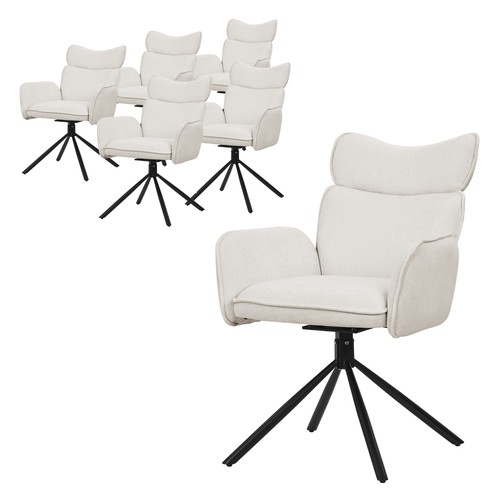 Lot chaises pivotantes à - 6,