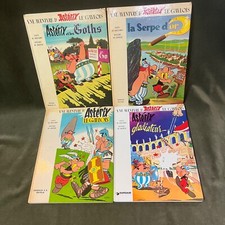 4 ASTERIX Books by R. Goscinny & A. Uderzo - Hardcover - French