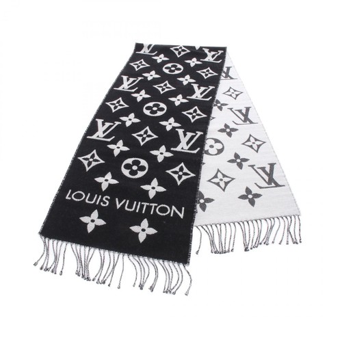 écharpe noire louis vuitton - noire,