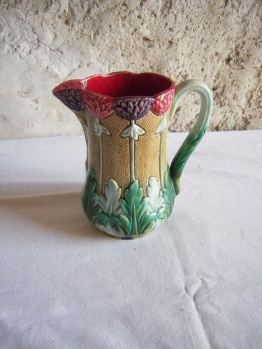 Pichet ancien barbotine decor - pichet,