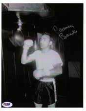 Carmen Basilio signed photo boxing boxer COA PSA/DNA