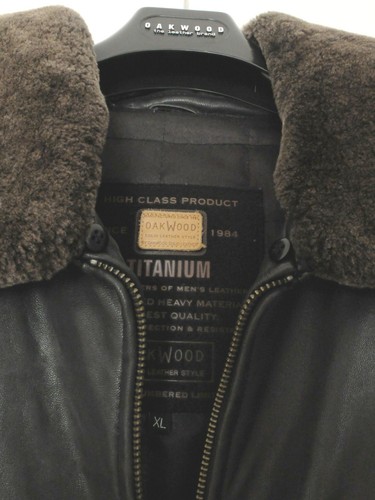 Blouson cuir oakwood taille - cuir,